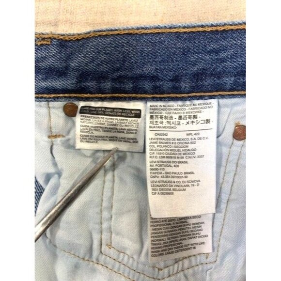 Levis 501XX Original Fit Button-Fly Jeans W34 L29 Blue Straight Leg Button Fly - Picture 10 of 12